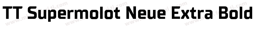 TT Supermolot Neue Extra Bold字体转换